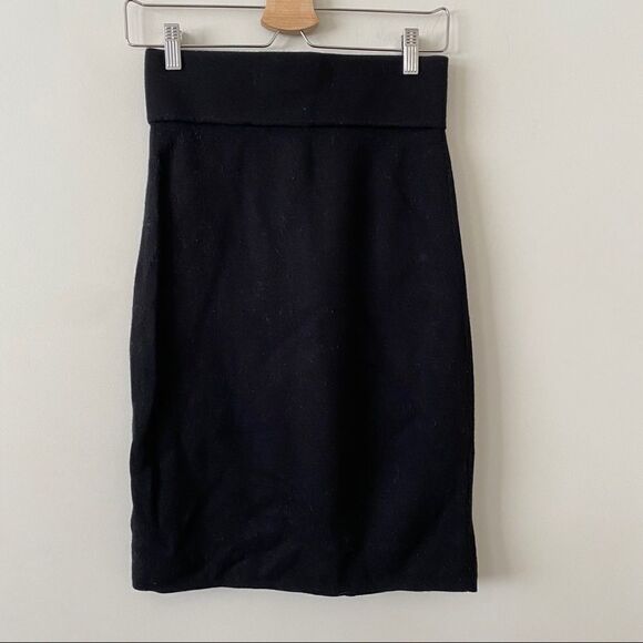 Nwot-Club Monaco Wool High Rise Slit Skirt - Picture 8 of 8